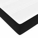 Box Spring Bed with Mattress Black 80 x 220 cm Fabric 3398769