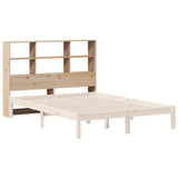 Headboard with Storage 150 cm Solid Wood Pine 855657