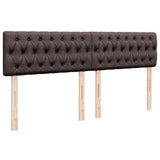 Box Spring Bed with Mattress Dark Brown 180x200 cm Fabric 3285977