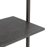 4-Tier Leaning Shelf Black 64x35x152.5 cm 336384