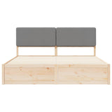 Bed Frame with Upholstered Headboard Light Grey 180 x 200 cm 3398144