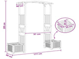 Garden Arch Natural 177 x 40 x 205 cm Bamboo 42028055