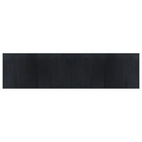 Rug Rectangular Black100x400 cm Bamboo 376954