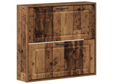 Wall-Mounted Shoe Cabinet UTRECHT 71 x 17 x 86 cm Old Wood 897743