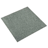 Carpet Floor Tiles 20 pcs 5 m 50x50 cm Green 147313