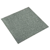 ZNTS Carpet Floor Tiles 20 pcs 5 m² 50x50 cm Green 147313