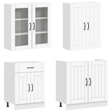 Kitchen Unit LUCCA 4 pcs White Engineered Wood 3438315