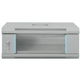 Network Cabinet with Storage Grey 53 x 35 x 21 cm Steel 42017645