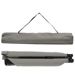 Folding Camping Bed Folding Manual Grey Oxford fabric 42003189