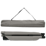 Folding Camping Bed Folding Manual Grey Oxford fabric 42003189