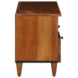 TV Cabinet with Drawer Walnut 100 x 33 x 46 cm Solid Mango Wood 4018242