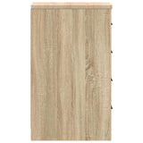 Garage Storage Cabinet Sonoma Oak 30x51x85 cm Solid Wood Pine 860582
