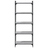 Bookcase 5-Tier Grey Sonoma 60x30x154 cm Engineered Wood 837660