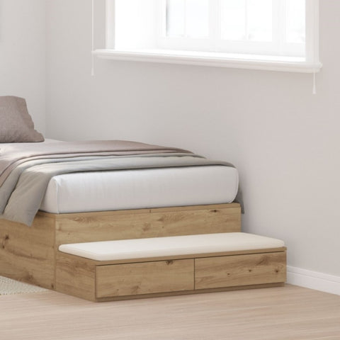 ZNTS Bed Drawers Artisan Oak 100x36.5x16.5 cm Engineered Wood 866914