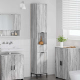 Bathroom Cabinet with Drawer Grey Sonoma 31.5 x 33 x 190 cm 883410