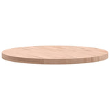 Table Top 80x4 cm Round Solid Wood Beech 355925