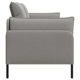 2-Seater Sofa 2-Seater Light Grey 188 x 81 x 89 cm Velvet 42048612