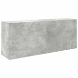 Bathroom Wall Cabinet Concrete Grey 100x25x40 cm Engineered Wood 860106