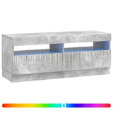 LED TV Cabinet Concrete Grey Engineered Wood 897428