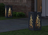 Solar LED Pathway Light 2 pcs Warm White 18 x 18 x 50 cm 879795