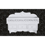 Wall Shelf/Peg with 3 Drawers 2 Hooks 60630