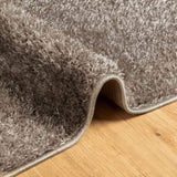 Rug ISTAN High Pile Shiny Look Grey 160x230 cm 375678