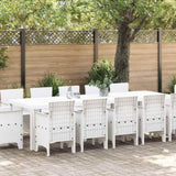 Garden Dining Set 13 pcs White Poly rattan 3378622
