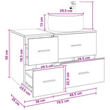 Bathroom Furniture Set 2 pcs White Engineered Wood 3404000