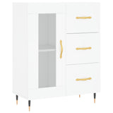 Highboard White 69.5x34x180 cm Engineered Wood 3198577