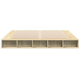 Bed Frame without Mattress Sonoma Oak 200x200 cm 3280449