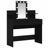 Dressing Table Black Oak 100 x 40 x 130 cm Engineered Wood 868852