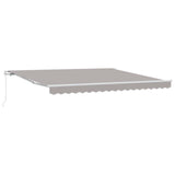 Retractable Awning Light Grey 400 x 300 cm 3330639