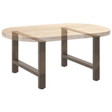 Coffee Table Legs Natural Steel 2 pcs 70x cm Steel 4013291
