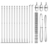 Welded Wire Fence with Concrete Base 25 x 1.5 m 3351520
