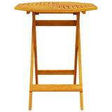 Folding Bistro Set Folding 3 pcs Brown Solid Acacia Wood 3375698