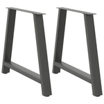 ZNTS Coffee Table Legs A-Shaped 2 pcs Anthracite 100x cm Steel 4012866