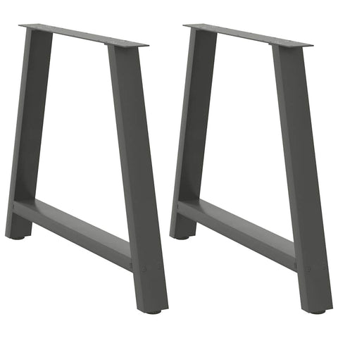 ZNTS Coffee Table Legs A-Shaped 2 pcs Anthracite 90x cm Steel 4012862