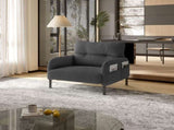 GOMYWAY corduroy fabric, comfortable monochrome single person wide seat chair, suitable for living W2678P422249