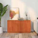 Sideboard Brown Oak 111 x 34 x 60 cm Solid Pine Wood 869880