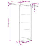 Sliding Door ORKDAL Natural 93 x 232 cm 3332487