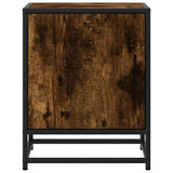 Bedside Cabinets 2 pcs Smoked Oak 40x31x50 cm Engineered Wood and Metal 848714