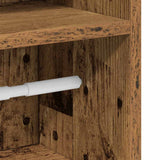 Bathroom Cabinet with Roll Holder Old Wood 20.5x22x90 cm 858504