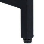 ZNTS Console Table 140x35x76 cm Solid Rough Mango Wood 247815