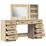 Dressing Table with Drawer 3 pcs Sonoma Oak Engineered Wood 3334211