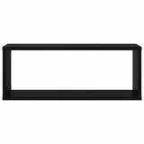 Wall Cube Shelf 4 pcs Black 60x15x23 cm Engineered Wood 807137