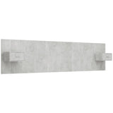 Bed Headboard with Cabinets Concrete Grey Engineered Wood 3115751