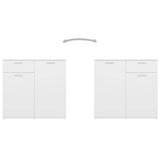 805770 Sideboard White 80x36x75 cm Engineered Wood