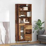 Highboard Old Wood 69.5 x 34 x 180 cm Engineered Wood 3415757