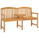 Handcarved Rose Bench 150.5 x 60 x 95 cm Solid Teak Wood 42030017