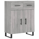 Sideboard Grey Sonoma 69.5x34x90 cm Engineered Wood 828010